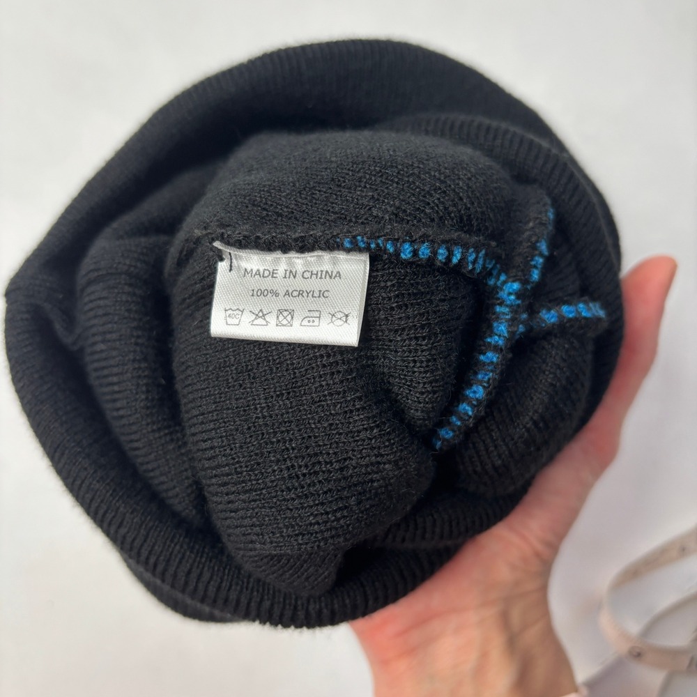 OFA (Oregon Futbol Academy Soccer) Blue Striped Beanie Pom Blokecore Hat Tree - Picture 3 of 5